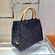 PRADA New Hollow Tote Bag Black 1BG405 Size 30x24x16 cm - 5