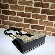 GUCCI Padlock Small GG Shoulder Bag Beige/Ebony 498156 Size 26x18x10 cm - 3