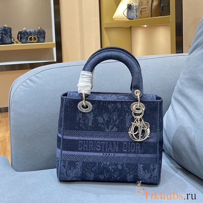 DIOR CD LADY 21 Denim 9027 Size 24×20×11cm - 1