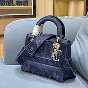 DIOR CD LADY 21 Denim 9027 Size 24×20×11cm - 3