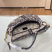 DIOR Saddle Leopard Print 9012 Size 25.5×20×6.5 cm - 5