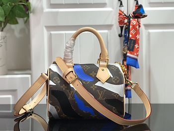 LV Speedy Bandouliere BB Blue M45202 Size 17.5x14x11 cm