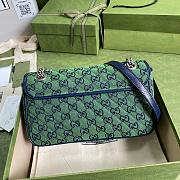 Gucci Shoulder GG Marmont Mini Green/Blue 443497 Size 26x15x7cm - 3