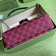 Gucci Shoulder GG Marmont Mini Red 443497 Size 26x15x7cm - 3