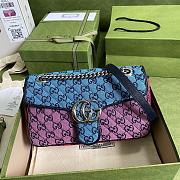 Gucci Shoulder GG Marmont Mini Mixed Color Canvas 443497 Size 26x15x7cm - 1