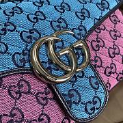 Gucci Shoulder GG Marmont Mini Mixed Color Canvas 443497 Size 26x15x7cm - 3