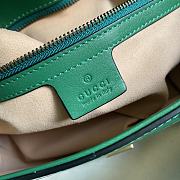 Gucci Shoulder GG Marmont Mini Green Crocodile Pattern/Cowhide 443497 Size 26x15x7cm - 3