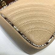 GG Marmont Shoulder Bag Straw/Rice Snake Skin 443497 Size 26x15x7 cm - 6