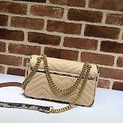 GG Marmont Shoulder Bag Straw/Rice Snake Skin 443497 Size 26x15x7 cm - 4
