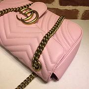 GG Marmont Shoulder Bag Light Pink 443497 Size 26x15x7 cm - 4