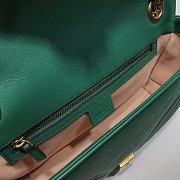 GG Marmont Shoulder Bag Dark Green 443497 Size 26x15x7 cm - 4