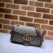 GG Marmont Shoulder Bag Brown 443497 Size 26x15x7 cm - 1