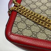 GG Marmont Shoulder Bag Brown Red 443497 Size 26x15x7 cm - 4