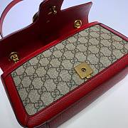 GG Marmont Shoulder Bag Brown Red 443497 Size 26x15x7 cm - 3