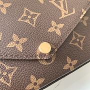 LV FÉLICIE STRAP & GO M80091 Size 17x9.6x3.5 cm - 3