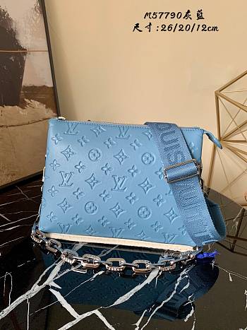 Louis Vuitton Coussin PM Blue M57790 Size 26x20x12 cm