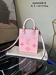 Louis Vuitton Petit Sac Plat Pink Leather M80449 Size 14x17x5 cm - 1