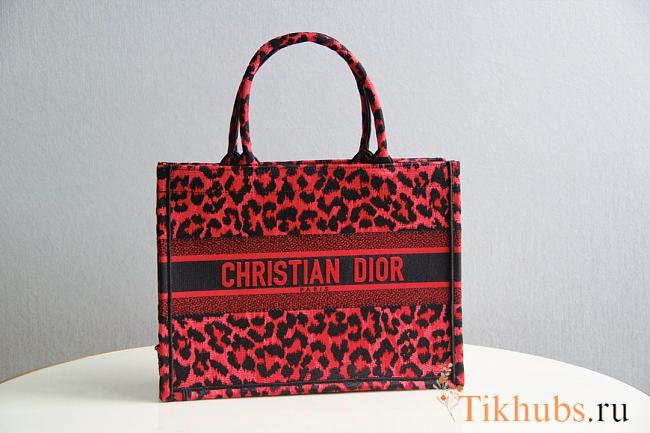 Dior Tote Book Mizza Red 1286 Size 36x28x14 cm - 1