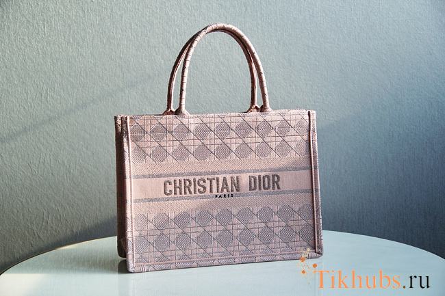 Dior Tote Book Pink 1286 Size 36.5x28x17.5 cm - 1