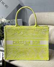 Dior Tote Book Mizza Yellow 1286 Size 41x38x18 cm - 1