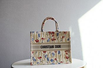 Dior Tote Book Hibiscus Large 1286 Size 41.5x35x18 cm