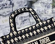 Dior Mini Book Tote Black White M1286 Size 23x17x7 cm - 4