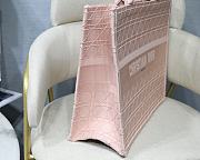 Dior Tote Book Pink Check M1286 Size 41.5X32X5 cm - 4