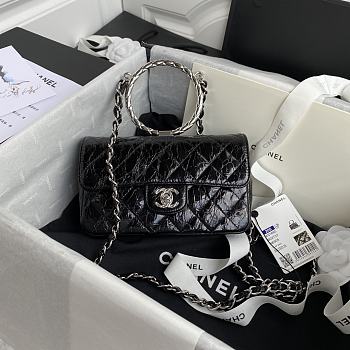 Chanel Handbag Black AS1665 Size 18x11x5 cm