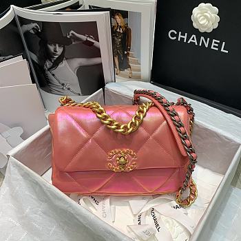 Chanel 19 Bag Flap Bag Symphony Pink AS1160 Size 26 cm