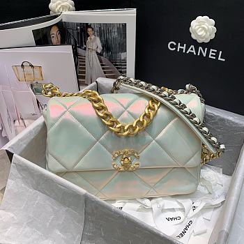 Chanel 19 Bag Flap Bag Symphony White AS1161 Size 30 cm