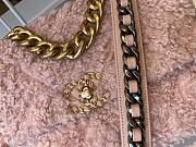 Chanel Lamb Hair Flap Bag Pink AS1160 Size 26 - 2