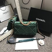 Chanel Latest Small Flap Bag Classic Green AS1160 Size 16x26x9cm - 4