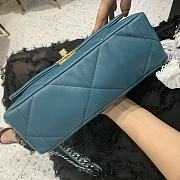 Chanel Lingge Tofu Bag Blue AS1160 Size 26x9x16 cm - 4