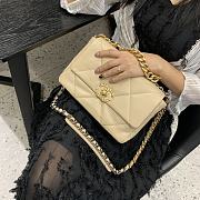 Chanel Lingge Tofu Bag Cream AS1160 Size 26x9x16 cm - 1