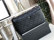 Chanel 2020 Cruise Leather Flap Bag Black AS1353 24x16x6 cm - 4