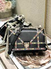 Dior Ama Imported Cowhide Embroidery 01180 Size 25 cm - 1