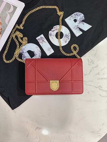 Dior Ama Woc Chain Bag Red 19 cm