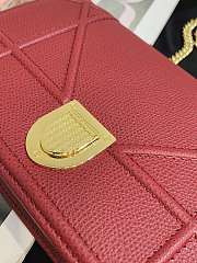 Dior Ama Woc Chain Bag Red 19 cm - 3