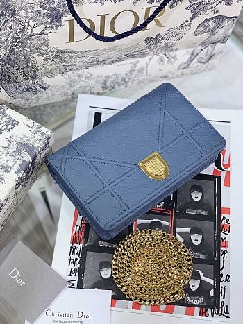 Dior Ama Woc Chain Bag Blue 19 cm