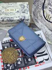 Dior Ama Woc Chain Bag Blue 19 cm - 3