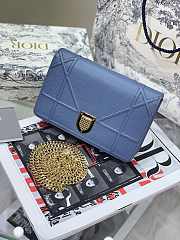 Dior Ama Woc Chain Bag Blue 19 cm - 6