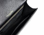 Diorama Black Premium Goatskin Flip-Top Handbag Size 25x15.5x8 cm - 5