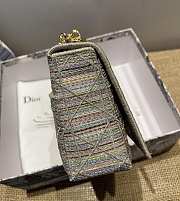 Dior Pinstripe Caro 30 Montaigne M1210 Size 20x12x7 cm - 3