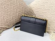 30 Montaigne Chain Bag Cowhide Plain Weave Black M9205 Size 24x17x8 cm - 3