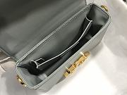 30 Montaigne Chain Bag In Plain Weave Gray M9204 Size 17.5x11.5x 5 cm - 6