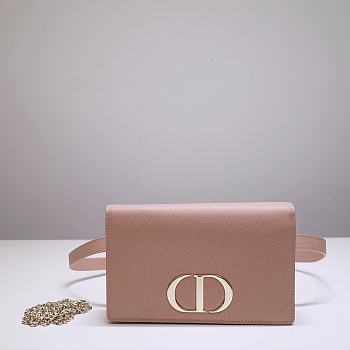 Dior Montaigne Waist Bag WOC 2-in-1 Pink 9909 Size 19x12.5x4 cm