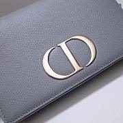 Dior Montaigne Waist Bag WOC 2-in-1 Gray 9909 Size 19x12.5x4 cm - 3