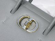 Dior St Honoré Gray Enamel Buckle M8012 Size 25x19x12 cm - 3