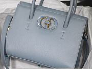 Dior St Honoré Light Blue Enamel Button M8012 Size 25x19x12 cm - 2