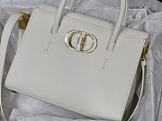 Dior St Honoré White Enamel Button M8012 Size 25x19x12 cm - 2